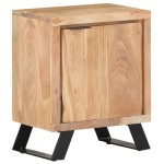 vidaXL Noptieră, 40x30x50 cm, lemn masiv de acacia cu margini vii vidaXL Noptieră, 40x30x50 cm, lemn masiv de acacia cu margini vii