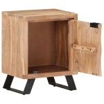 vidaXL Noptieră, 40x30x50 cm, lemn masiv de acacia cu margini vii vidaXL Noptieră, 40x30x50 cm, lemn masiv de acacia cu margini vii