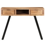 vidaXL Birou, 107x45x79 cm, lemn masiv acacia cu margini naturale vidaXL Birou, 107x45x79 cm, lemn masiv acacia cu margini naturale