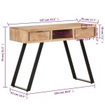 vidaXL Birou, 107x45x79 cm, lemn masiv acacia cu margini naturale vidaXL Birou, 107x45x79 cm, lemn masiv acacia cu margini naturale