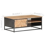 vidaXL Măsuță de cafea, 90x50x35 cm, lemn masiv de acacia vidaXL Măsuță de cafea, 90x50x35 cm, lemn masiv de acacia