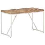 vidaXL Masă de bucătărie, 120x60x76cm, lemn masiv de acacia/mango