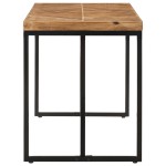 vidaXL Masă de bucătărie 120x60x76 cm lemn masiv de acacia/mango