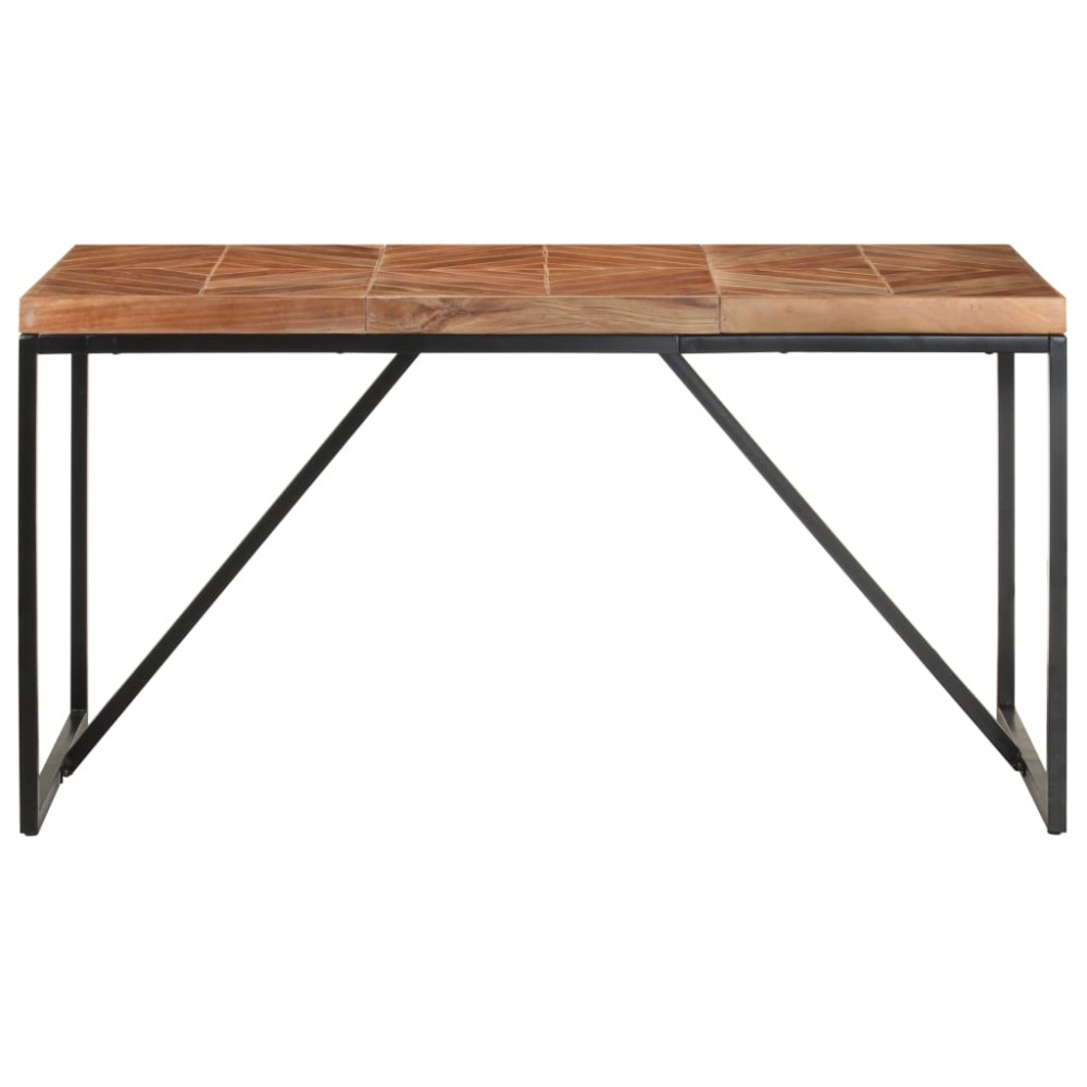 vidaXL Masă de bucătărie, 140x70x76 cm, lemn masiv acacia/mango