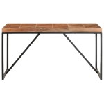 vidaXL Masă de bucătărie, 140x70x76 cm, lemn masiv acacia/mango vidaXL Masă de bucătărie, 140x70x76 cm, lemn masiv acacia/mango