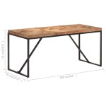 vidaXL Masă de bucătărie, 160x70x76 cm, lemn masiv acacia/mango vidaXL Masă de bucătărie, 160x70x76 cm, lemn masiv acacia/mango