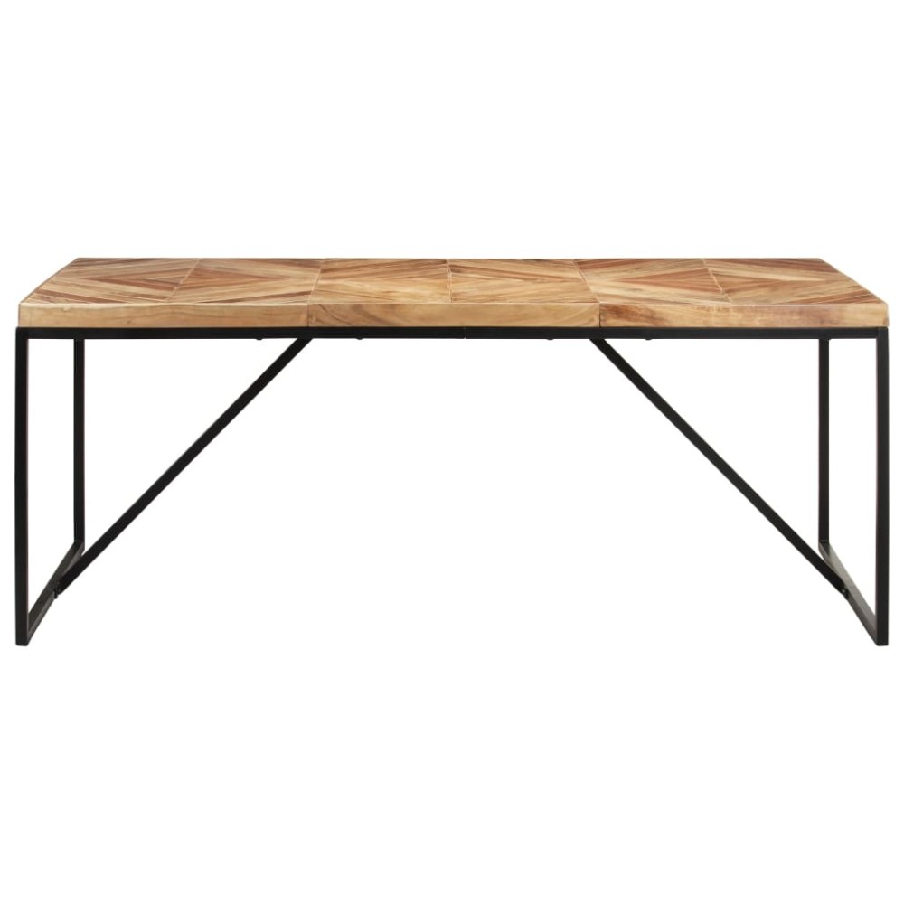 vidaXL Masă de bucătărie, 180 x 90 x 76 cm, lemn masiv acacia/mango