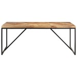 vidaXL Masă de bucătărie, 180 x 90 x 76 cm, lemn masiv acacia/mango vidaXL Masă de bucătărie, 180 x 90 x 76 cm, lemn masiv acacia/mango