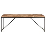 vidaXL Masă de bucătărie, 200x90x76 cm, lemn masiv acacia & mango