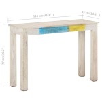 vidaXL Masă consolă, 115x35x77 cm, lemn de mango nefinisat vidaXL Masă consolă, 115x35x77 cm, lemn de mango nefinisat