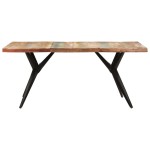 vidaXL Masă de bucătărie, 180x90x76 cm, lemn masiv reciclat vidaXL Masă de bucătărie, 180x90x76 cm, lemn masiv reciclat