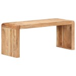 vidaXL Bancă, 110x38x46 cm, lemn masiv de acacia vidaXL Bancă, 110x38x46 cm, lemn masiv de acacia