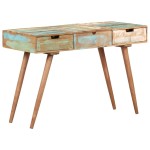 vidaXL Masă de toaletă cu oglindă, 112x45x76 cm, lemn masiv reciclat vidaXL Masă de toaletă cu oglindă, 112x45x76 cm, lemn masiv reciclat