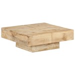 vidaXL Măsuță de cafea, 80x80x28 cm, lemn masiv de mango vidaXL Măsuță de cafea, 80x80x28 cm, lemn masiv de mango