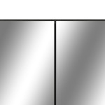 vidaXL Dulap de baie cu oglindă și LED-uri, negru, 80x15x60 cm, MDF vidaXL Dulap de baie cu oglindă și LED-uri, negru, 80x15x60 cm, MDF