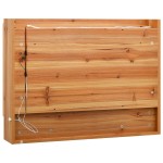 vidaXL Dulap de baie cu oglindă și LED-uri, stejar, 80x15x60 cm, MDF vidaXL Dulap de baie cu oglindă și LED-uri, stejar, 80x15x60 cm, MDF
