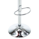 vidaXL Scaune de bar, 2 buc., gri, piele ecologică