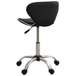 vidaXL Scaun de salon spa, negru, piele ecologică vidaXL Scaun de salon spa, negru, piele ecologică