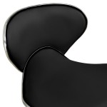 vidaXL Scaun de salon spa, negru, piele ecologică vidaXL Scaun de salon spa, negru, piele ecologică