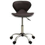 vidaXL Scaun pentru salon spa, maro, piele ecologică