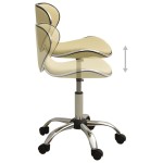 vidaXL Scaun pentru salon spa, crem, piele ecologică vidaXL Scaun pentru salon spa, crem, piele ecologică