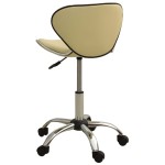 vidaXL Scaun pentru salon spa, crem, piele ecologică vidaXL Scaun pentru salon spa, crem, piele ecologică