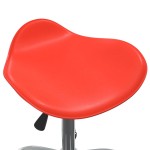 vidaXL Scaun pentru salon spa, roșu, piele ecologică