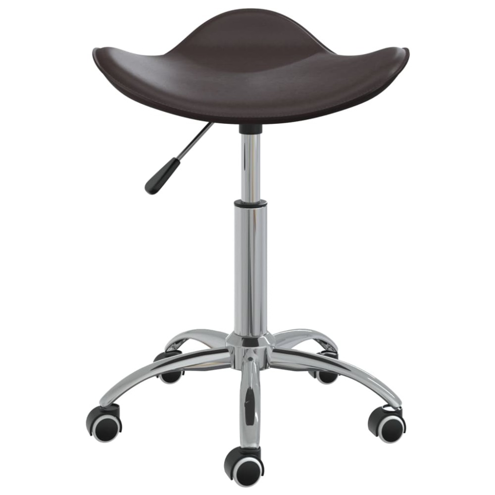 vidaXL Scaun pentru salon spa, maro, piele ecologică