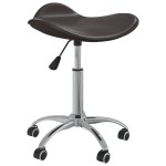 vidaXL Scaun pentru salon spa, maro, piele ecologică vidaXL Scaun pentru salon spa, maro, piele ecologică