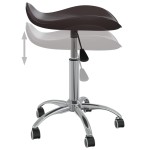 vidaXL Scaun pentru salon spa, maro, piele ecologică vidaXL Scaun pentru salon spa, maro, piele ecologică