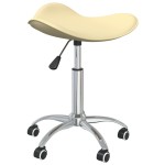vidaXL Scaun pentru salon spa, crem, piele ecologică vidaXL Scaun pentru salon spa, crem, piele ecologică