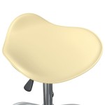 vidaXL Scaun pentru salon spa, crem, piele ecologică vidaXL Scaun pentru salon spa, crem, piele ecologică