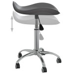 vidaXL Scaun pentru salon spa, gri, piele ecologică vidaXL Scaun pentru salon spa, gri, piele ecologică