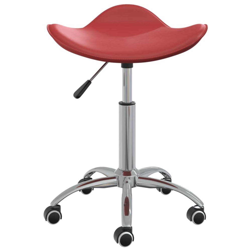 vidaXL Scaun pentru salon spa, roșu vin, piele ecologică