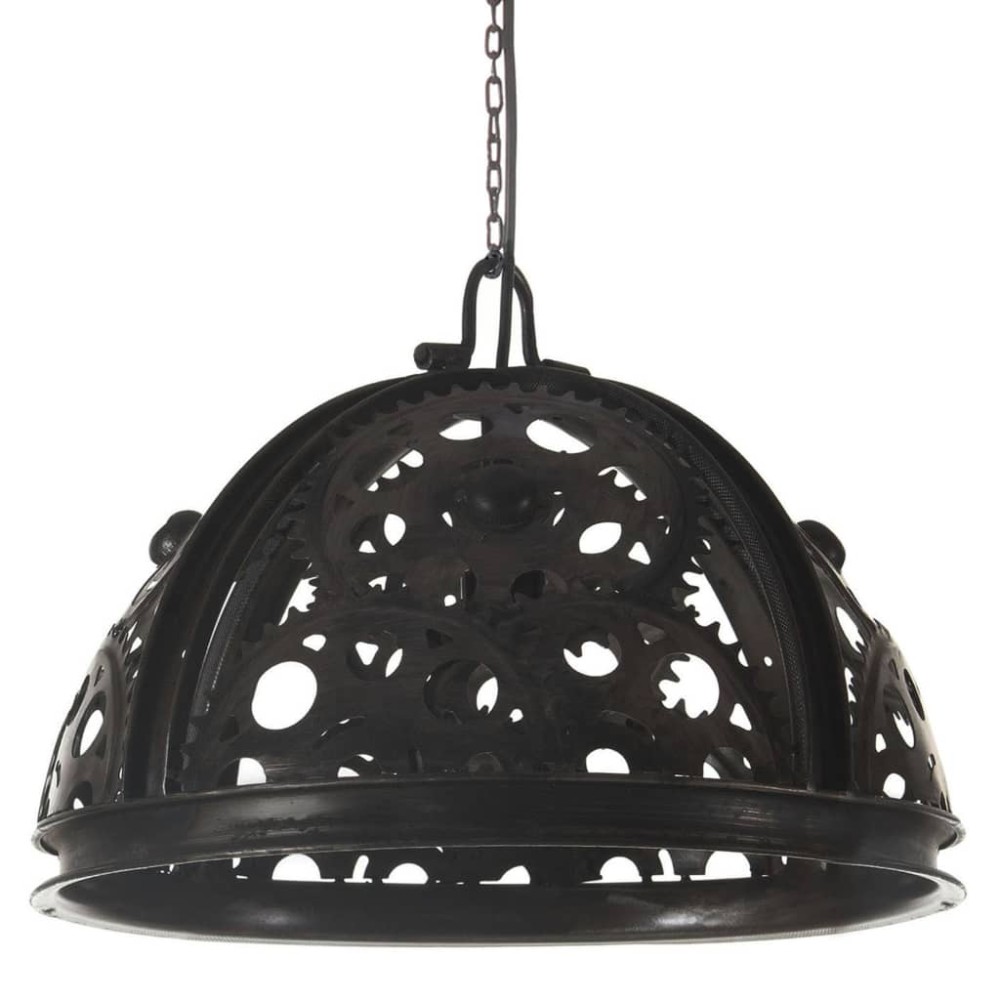 vidaXL Lampă de tavan industrială cu lanț, model roată, 45 cm, E27