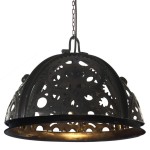 vidaXL Lampă de tavan industrială cu lanț, model roată, 45 cm, E27 vidaXL Lampă de tavan industrială cu lanț, model roată, 45 cm, E27
