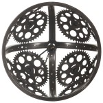 vidaXL Lampă de tavan industrială cu lanț, model roată, 45 cm, E27 vidaXL Lampă de tavan industrială cu lanț, model roată, 45 cm, E27