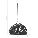 vidaXL Lampă de tavan industrială cu lanț, model roată, 45 cm, E27 vidaXL Lampă de tavan industrială cu lanț, model roată, 45 cm, E27