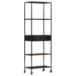 vidaXL Bibliotecă, 60x35x180 cm, lemn mango nefinisat & fier vidaXL Bibliotecă, 60x35x180 cm, lemn mango nefinisat & fier