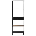 vidaXL Bibliotecă, 60x35x180 cm, lemn mango nefinisat & fier vidaXL Bibliotecă, 60x35x180 cm, lemn mango nefinisat & fier