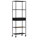 vidaXL Bibliotecă, 60x35x180 cm, lemn mango nefinisat & fier vidaXL Bibliotecă, 60x35x180 cm, lemn mango nefinisat & fier