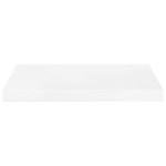 vidaXL Rafturi de perete, 4 buc., alb extralucios, 50x23x3,8 cm, MDF
