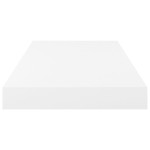 vidaXL Rafturi de perete, 4 buc., alb extralucios, 50x23x3,8 cm, MDF