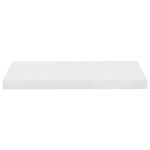 vidaXL Raft de perete suspendat, alb extralucios, 60x23,5x3,8 cm, MDF