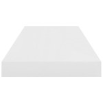 vidaXL Raft de perete suspendat, alb extralucios, 60x23,5x3,8 cm, MDF
