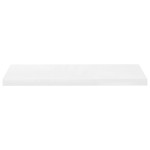 vidaXL Rafturi de perete, 4 buc., alb extralucios, 80x23,5x3,8 cm, MDF
