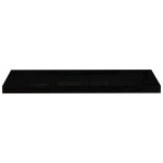 vidaXL Raft de perete suspendat negru extralucios, 80x23,5x3,8 cm, MDF