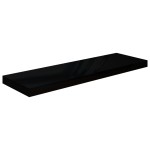 vidaXL Rafturi de perete 2 buc., negru extralucios, 80x23,5x3,8 cm MDF vidaXL Rafturi de perete 2 buc., negru extralucios, 80x23,5x3,8 cm MDF