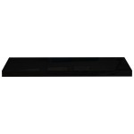 vidaXL Rafturi de perete 2 buc., negru extralucios, 80x23,5x3,8 cm MDF vidaXL Rafturi de perete 2 buc., negru extralucios, 80x23,5x3,8 cm MDF