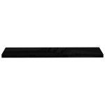 vidaXL Rafturi de perete, 2 buc. negru extralucios 120x23,5x3,8 cm MDF